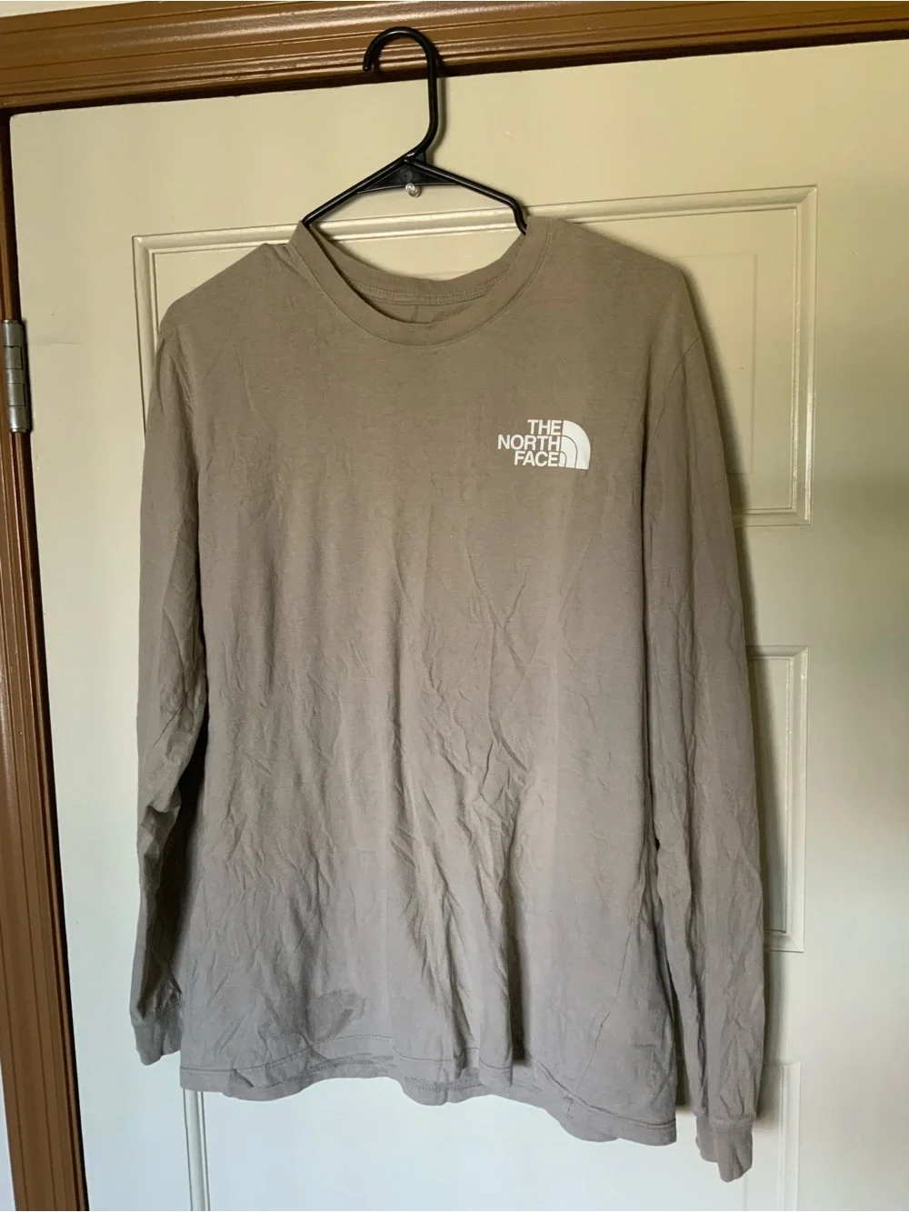 The North Face Men's Long Sleeve Tee - Taupe Brown